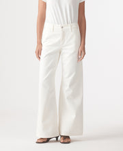Skye Mid Rise Wide Jean Bone