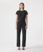 Zoe High Rise Straight Ash Black Jean