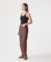 Zoe High Rise Straight Cacao Jean