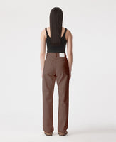 Zoe High Rise Straight Cacao Jean