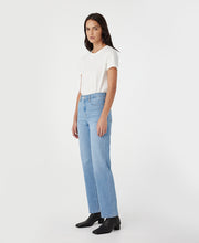 Zoe High Rise Straight Kingfisher Jean