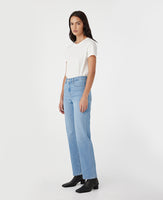 Zoe High Rise Straight Kingfisher Jean