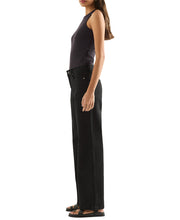 Mia Mid Rise Wide Leg Black Jean