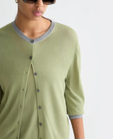 Crew-Neck Cardigan