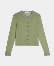 Crew-Neck Cardigan