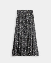 Crinkle Pleat Midi Skirt