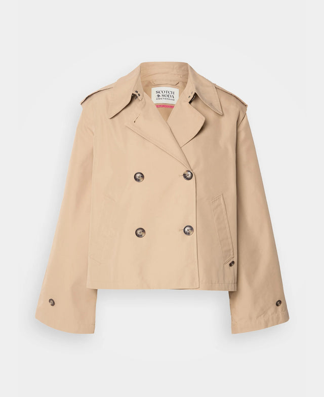 Cropped Trench Coat