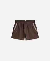 Embroidered Crepe Shorts