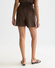 Embroidered Crepe Shorts