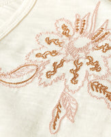 Embroidered V-Neck T-Shirt