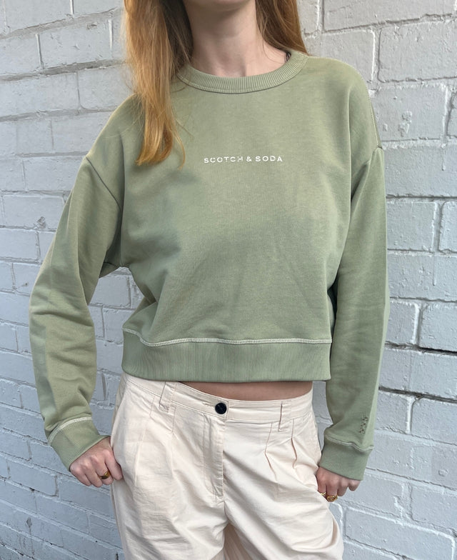 Flatlock Chest Logo Sweatshirt