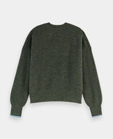 Fuzzy Crew Neck Pullover
