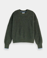 Fuzzy Crew Neck Pullover