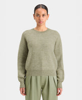 Fuzzy Crew Neck Pullover