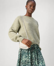 Fuzzy Crew Neck Pullover