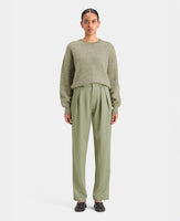 Fuzzy Crew Neck Pullover