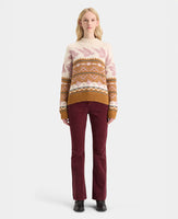 Metallic Fair Isle Pullover