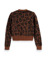 Fuzzy Jacquard Cardigan