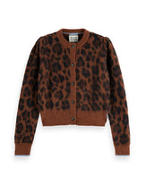 Fuzzy Jacquard Cardigan