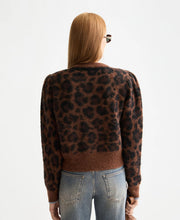 Fuzzy Jacquard Cardigan