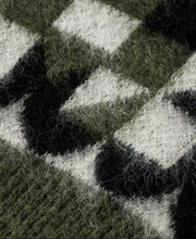 Fuzzy Jacquard Crew Pullover