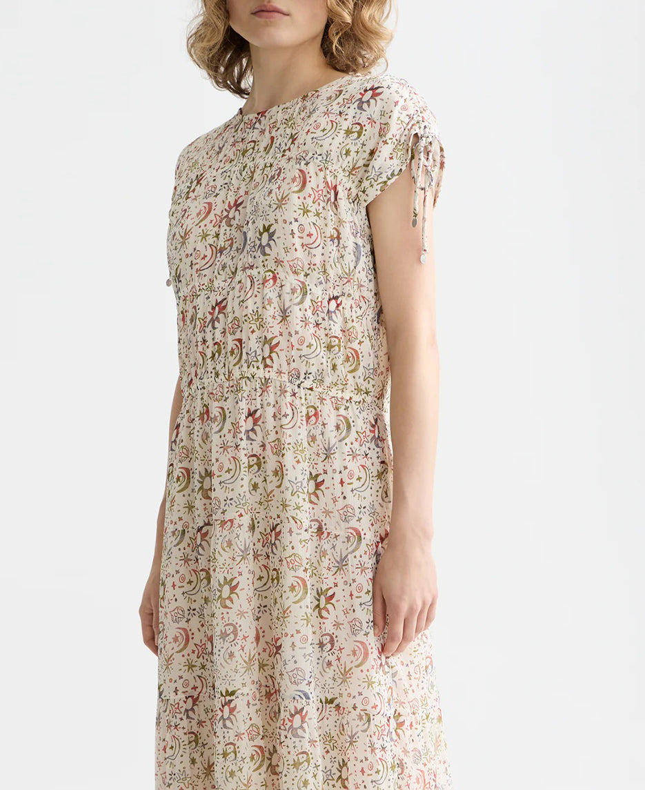 Gathered Midi Dress
