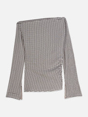 Gingham LS T-Shirt