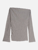 Gingham LS T-Shirt