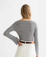 Gingham LS T-Shirt