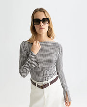 Gingham LS T-Shirt