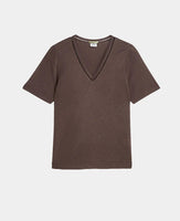 Linen V-Neck T-Shirt