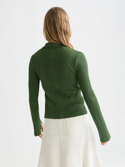 Metallic Ribbed Cardigan