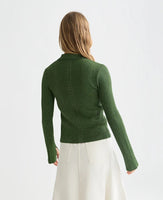 Metallic Ribbed Cardigan