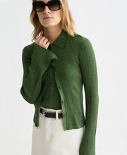 Metallic Ribbed Cardigan