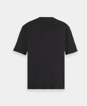 Mock Neck Ribbed T-Shirt