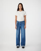 Mia Mid Rise Wide Leg Cuffed Liberty Jean