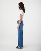 Mia Mid Rise Wide Leg Cuffed Liberty Jean