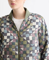 Reversible Quilted Nylon Bomber