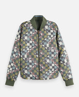 Reversible Quilted Nylon Bomber