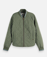 Reversible Quilted Nylon Bomber