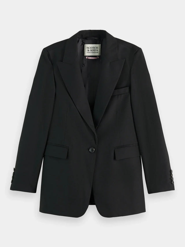 Single Breasted Fitted Blazer