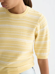 Stripe Knitted T-Shirt