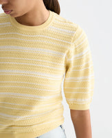 Stripe Knitted T-Shirt