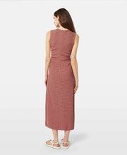 Structured Gingham Midi Dress