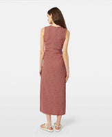 Structured Gingham Midi Dress