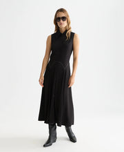 Studded Button Midi Dress