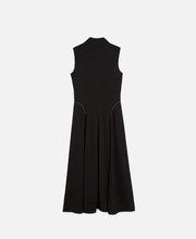 Studded Button Midi Dress