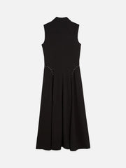 Studded Button Midi Dress