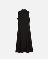Studded Button Midi Dress