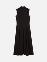 Studded Button Midi Dress